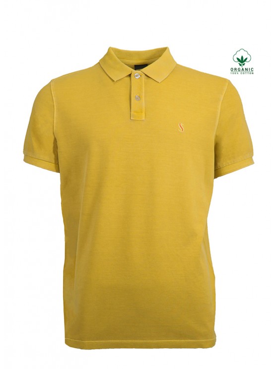 Mustard Organic Cotton Polo Shirt