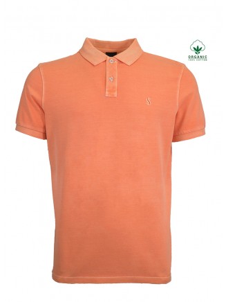Orange Organic Cotton Polo Shirt
