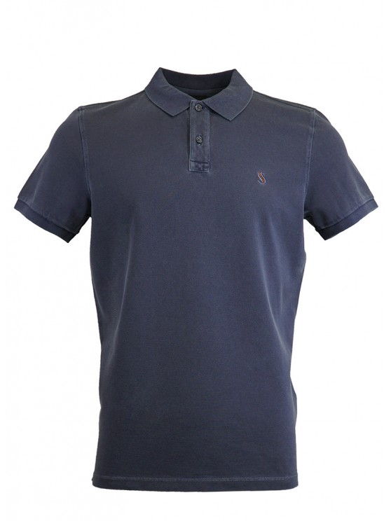 Deep Blue  %100 Cotton Pique Polo Shirt