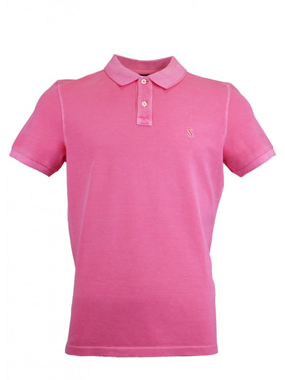 Rose %100 Cotton Pique Polo Shirt
