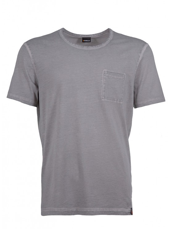 Cold Dye-Grey %100 Cotton T-shirt