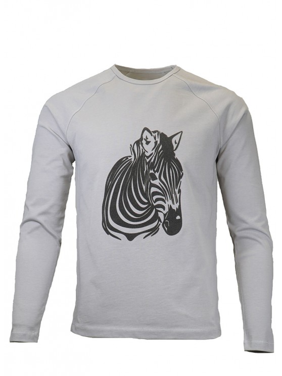 Grey Zebra Sweatshirt