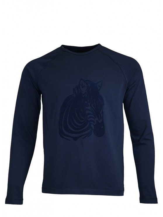 Navy Blue Zebra Sweatshirt