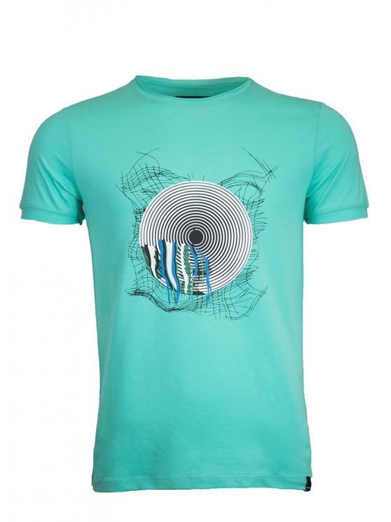 Circular Color Mint T-Shirt