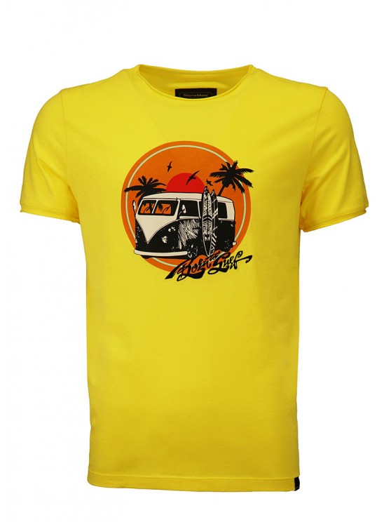 Born To Surf Yellow T-Shirt