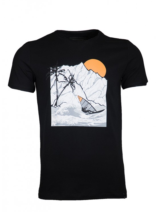 Sunset Black T-Shirt