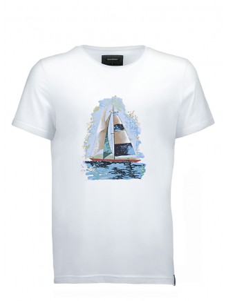 White Sailboat T-Shirt