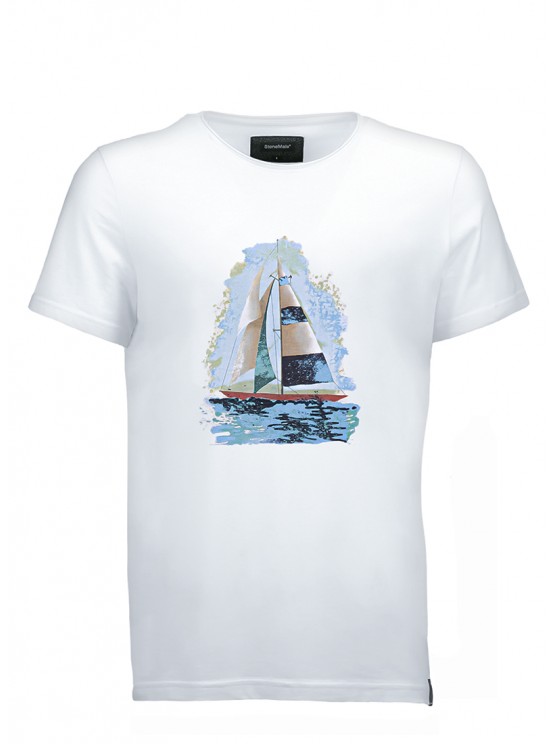 White Sailboat T-Shirt