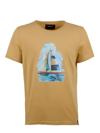 Mustard Sailboat T-Shirt